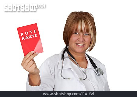 
                Gesundheitswesen & Medizin, Arzthelferin, Rote Karte                   