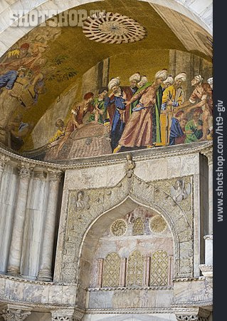 
                Mosaik, Kirchenportal, Markusdom                   