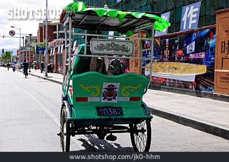 
                Lhasa, Rikscha, Fahrradrikscha                   