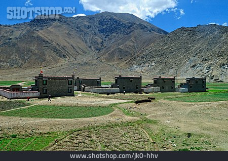 
                Dorf, Siedlung, Tibet                   