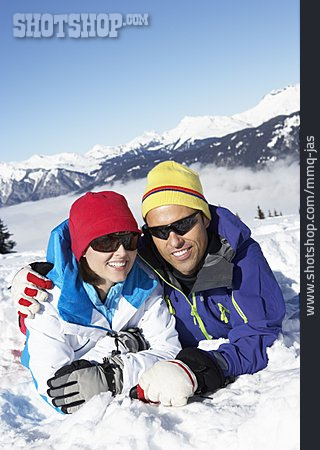 
                Paar, Winter, Skiurlaub                   