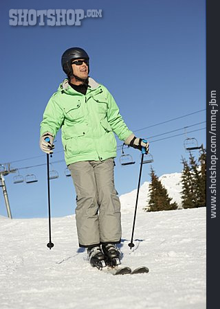 
                Mann, Skifahren, Skifahrer                   