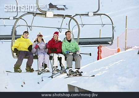 
                Skiurlaub, Skifahrer, Skilift                   