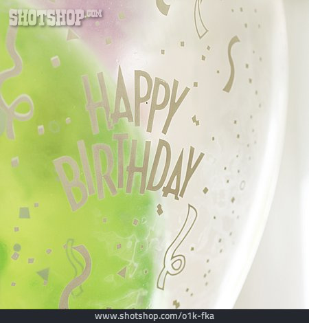 
                Luftballon, Happy Birthday, Partydekoration, Geburtstagsparty                   