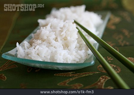 
                Reis, Essstäbchen, Reisschale                   