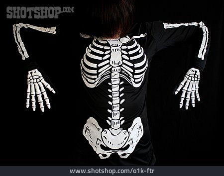 
                Verkleidung, Skelett, Halloween                   