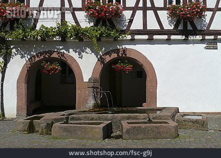 
                Dorfbrunnen, Siebeldingen                   