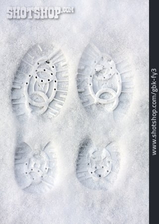 
                Snow Track, Shoeprint                   