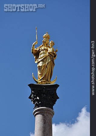 
                Statue, Mariensäule, Madonna                   