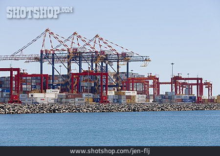 
                Hafenkran, Containerterminal                   