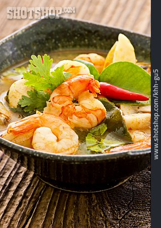 
                Asiatische Küche, Fischsuppe, Tom Yam Gung                   
