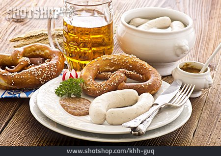 
                Brotzeit, Bayerische Küche, Weißwurst                   