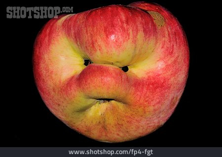 
                Humor & Skurril, Apfel, Gesicht                   
