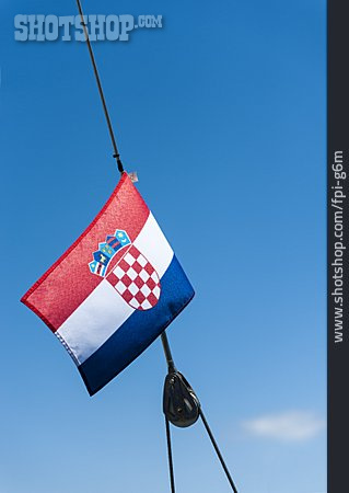 
                Kroatien, Nationalflagge                   