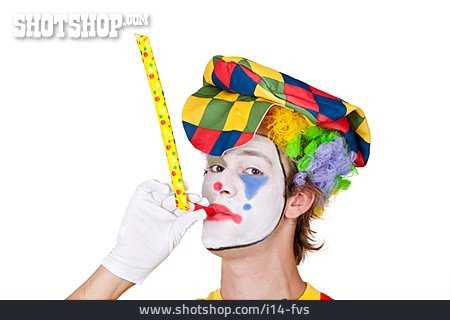 
                Carnival, Party Horn Blower, Clown                   