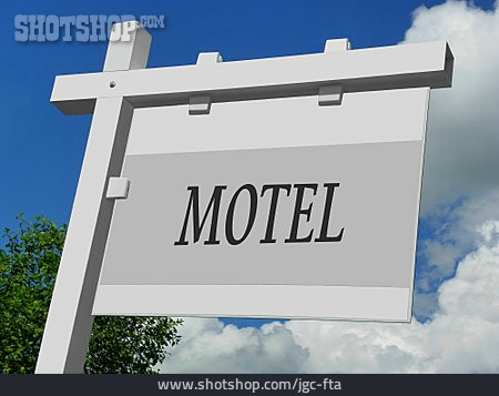 
                Schild, Motel                   