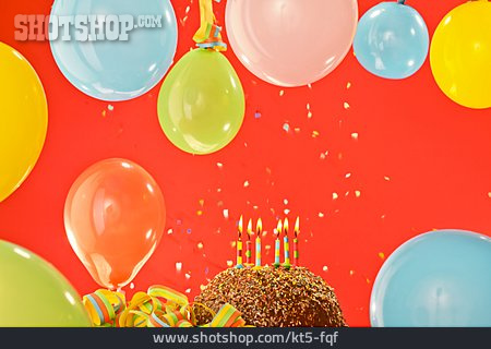 
                Geburtstag, Kindergeburtstag, Geburtstagskuchen, Luftballons                   