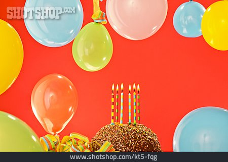 
                Geburtstag, Kindergeburtstag, Geburtstagskuchen, Luftballons                   