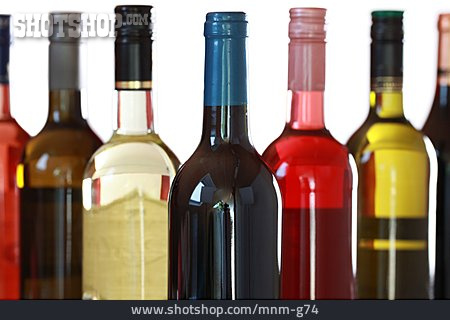
                Weinflasche, Weinsorten                   