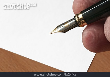 
                Schreiben, Stift, Füllfeder                   