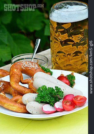 
                Bayerische Küche, Weißwurstfrühstück                   