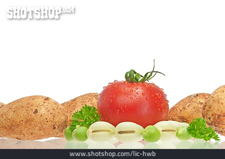 
                Tomate, Kartoffel, Bohne                   