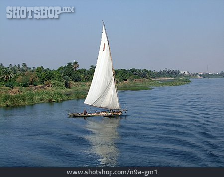 
                Segelboot, Nil, Feluke                   