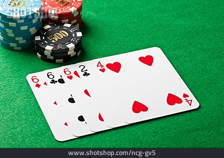 
                Poker, Kartenspiel, Three Of A Kind                   