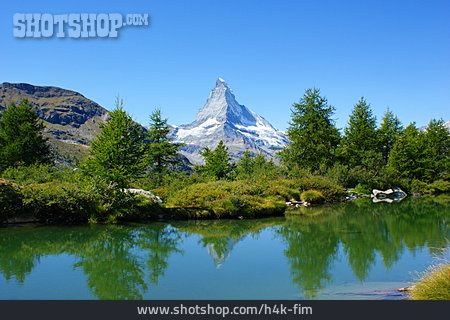 
                Bergsee, Matterhorn                   