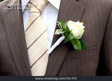 
                Krawatte, Bräutigam, Revers, Hochzeitsanzug                   