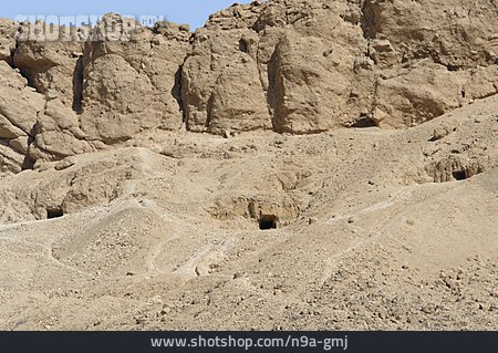 
                Höhle, Nekropole, Felsengrab, Qubbet El-hawa                   