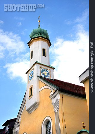 
                Kirche, Kirchturm, Murnau                   