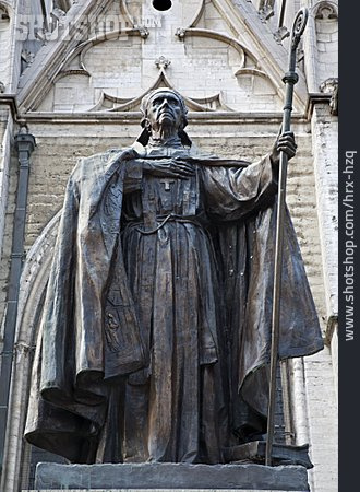 
                Skulptur, St. Michael Und St. Gudula, Kardinal Mercier                   