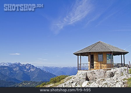 
                Schutzhütte, Pavillon, Bayrische Alpen                   