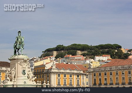 
                Lissabon, Praca Do Comercio, Arco Da Rua Augusta, Castelo De São Jorge                   