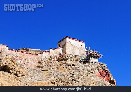 
                Buddhismus, Kloster, Gyantse, Dzong                   