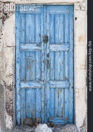 
                Tür, Santorini, Griechenland                   