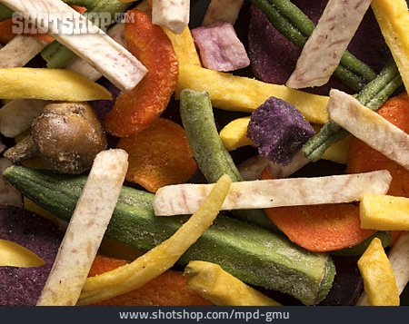 
                Gemüse, Gebraten, Chips, Snack                   