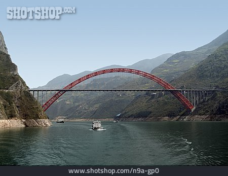 
                Brücke, China, Jangtse                   