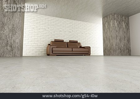 
                Sofa, Raum, 3d-rendering                   