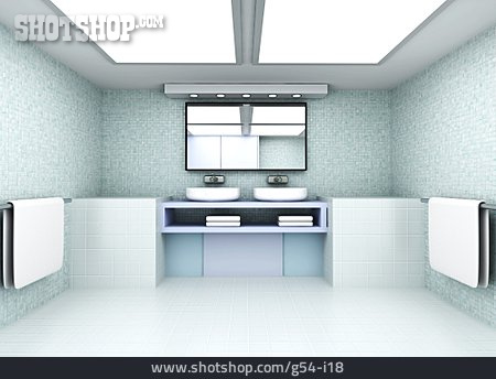 
                Bad, Badezimmer, 3d-rendering                   