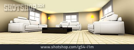 
                Zimmer, Wohnzimmer, 3d-rendering                   