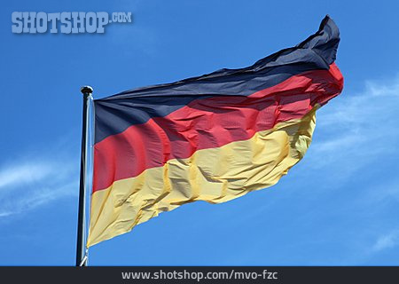 
                Schwarz-rot-gold, Deutschlandflagge                   