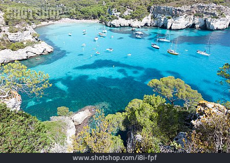 
                Mittelmeer, Bucht, Balearen, Menorca                   