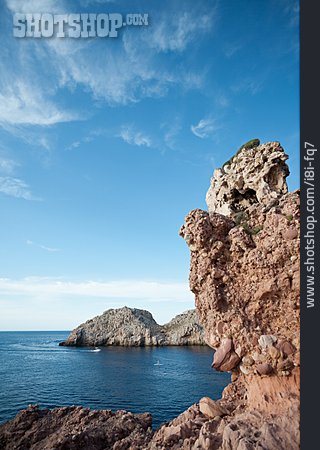 
                Küste, Felsküste, Bucht, Menorca                   