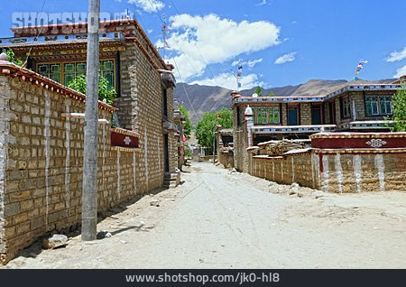 
                Dorf, Ländlich, Tibet                   