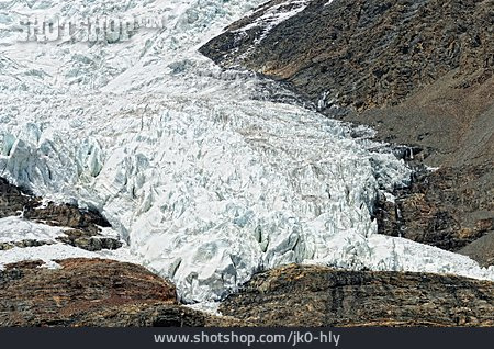 
                Gletscher, Tibet, Himalaya, Karo La                   