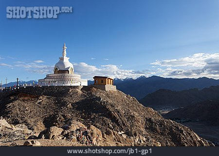 
                Indien, Stupa, Himalaya, Ladakh, Leh                   