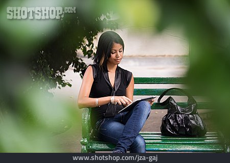 
                Young Woman, Woman, Watching, Voyeurism, Tablet-pc                   