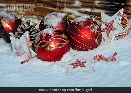 
                Christbaumkugel, Weihnachtsdekoration, Winterlich                   